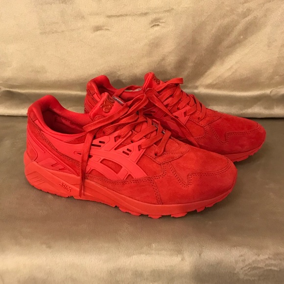 Red asics sneakers Clearance